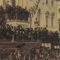 Frederick Douglass at Lincoln's second inaugural, 1865